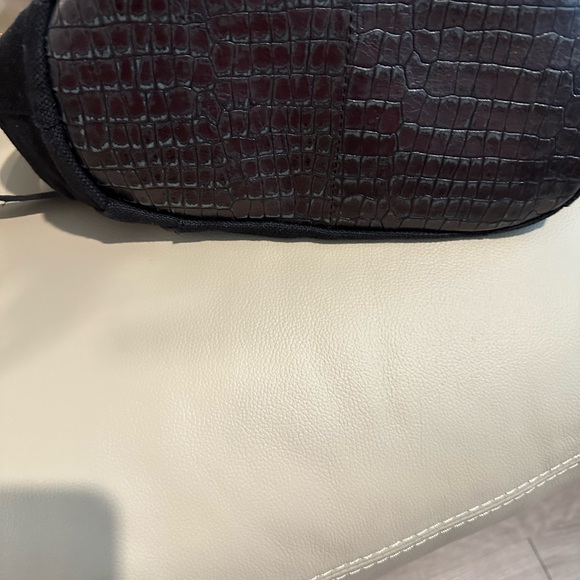 Donald J Pliner Logan Leather-Trim Calf Hair Leopard Print Canvas Crossbody Bag - Picture 4 of 4